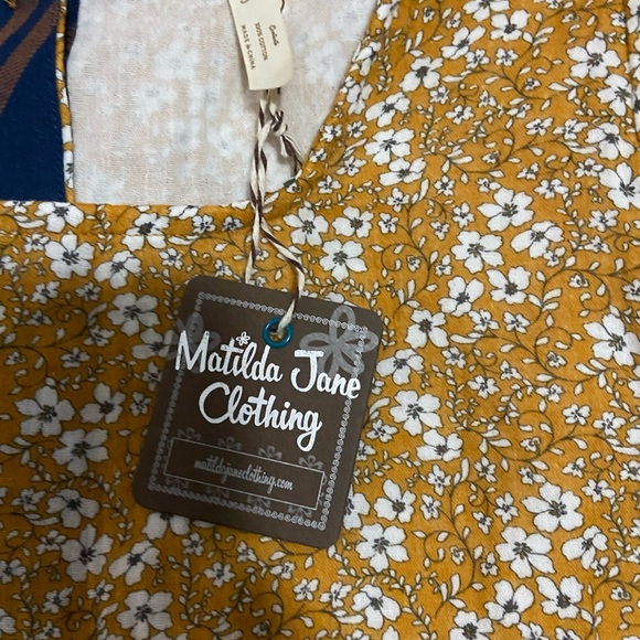 Matilda Jane Mustard and White Floral Top - Picture 3 of 5